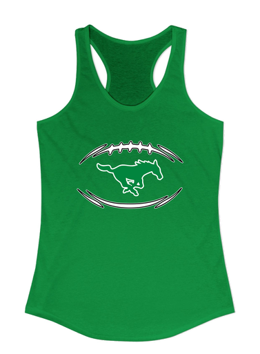 Myers Park Mustangs Football #3 Women's Tank Top