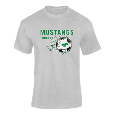 Myers Park Mustangs Soccer #2 Men's SS T-Shirt