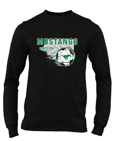 Myers Park Mustangs Soccer #2 Men's Premium LS T-Shirt
