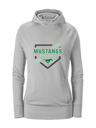 Myers Park Mustangs Baseball #2 Women's Hoodie