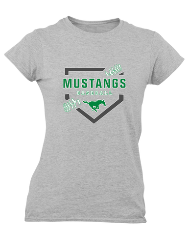 Myers Park Mustangs Baseball #2 Women's SS T-Shirt