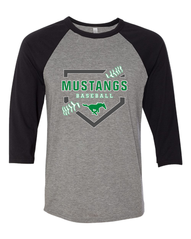 Myers Park Mustangs Baseball #2 Women's Baseball T-Shirt