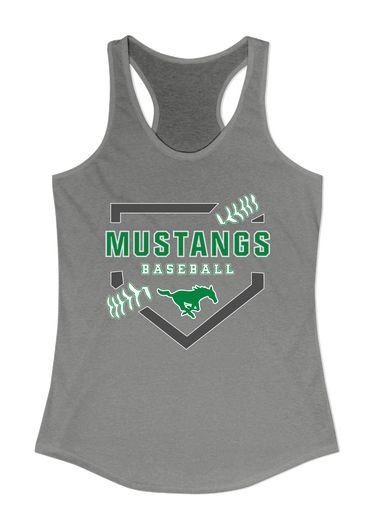 Myers Park Mustangs Baseball #2 Women's Tank Top