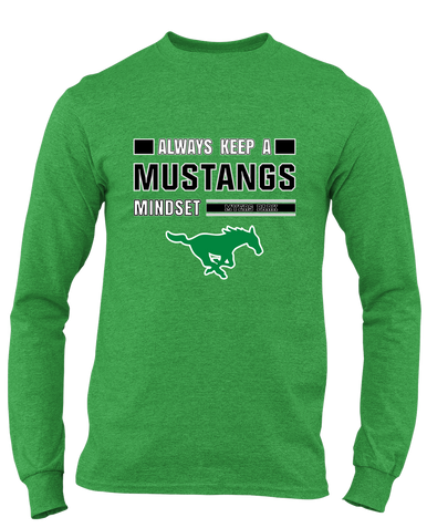 Myers Park Mustangs Mindset Men's LS T-Shirt