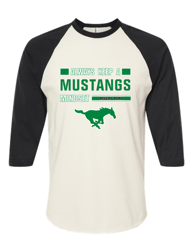 Myers Park Mustangs Mindset Women's Baseball T-Shirt