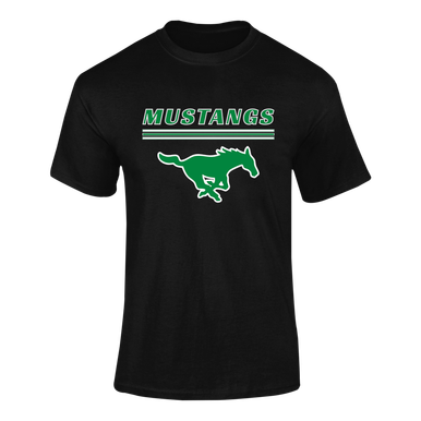 Myers Park Mustangs Mascot #8 Men's SS T-Shirt
