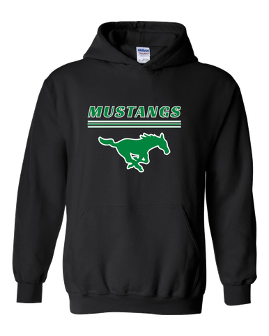 Myers Park Mustangs Mascot #8 Men's Hoodie