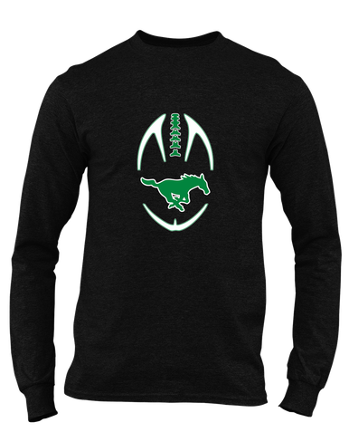 Myers Park Mustangs Football #4 Men's Premium LS T-Shirt