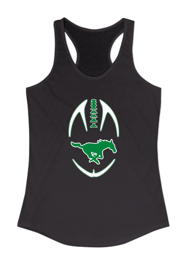Myers Park Mustangs Football #4 Women's Tank Top