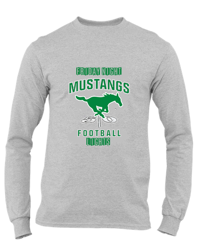 Myers Park Mustangs Football #6 Men's Premium LS T-Shirt