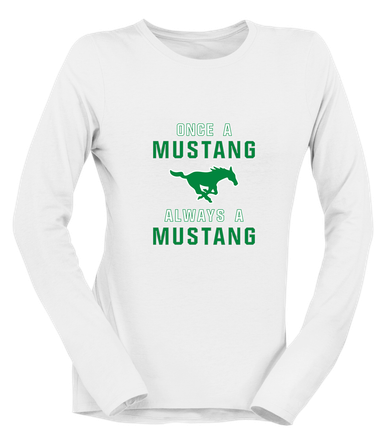 Myers Park Mustangs Once A Women's Premium LS T-Shirt