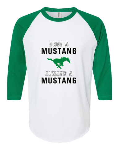 Myers Park Mustangs Once A Men's Baseball T-Shirt