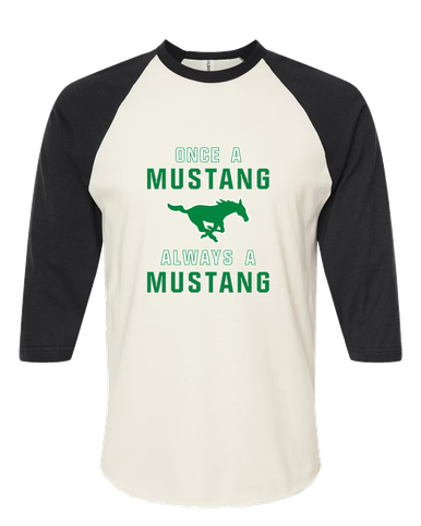 Myers Park Mustangs Once A Women's Baseball T-Shirt