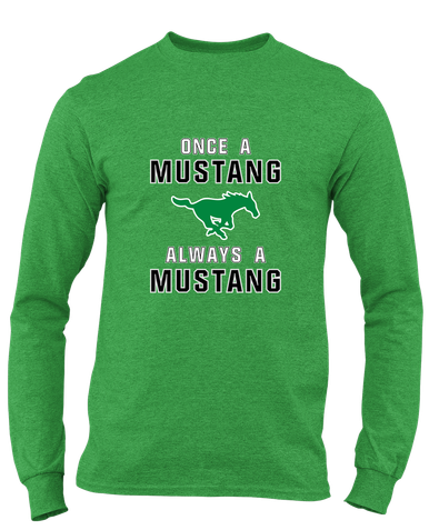 Myers Park Mustangs Once A Men's LS T-Shirt