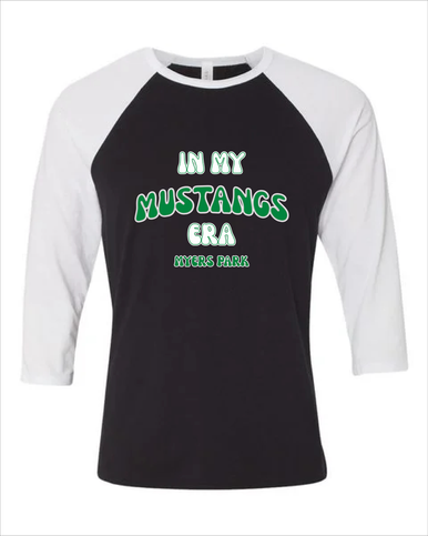 Myers Park Mustangs Era #2 Women's Baseball T-Shirt
