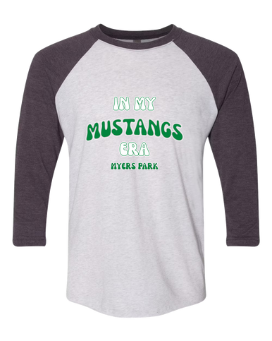 Myers Park Mustangs Era #2 Men's Baseball T-Shirt