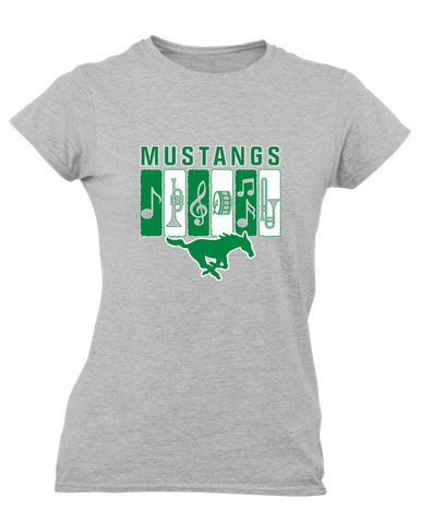 Myers Park Mustangs Band # 2 Women's Premium SS T-Shirt