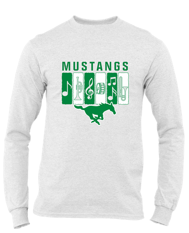 Myers Park Mustangs Band # 2 Men's LS T-Shirt