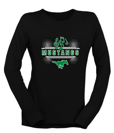 Myers Park Mustangs Band # 3 Women's Premium LS T-Shirt