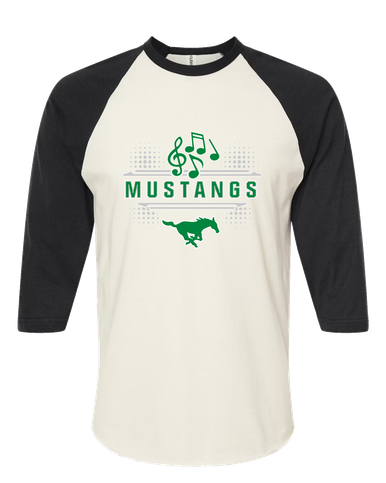 Myers Park Mustangs Band # 3 Women's Baseball T-Shirt