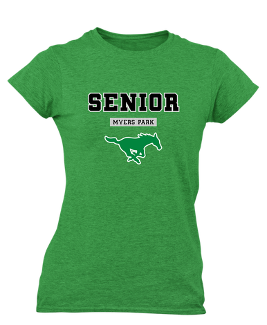 Myers Park Mustangs Senior #2 Women's SS T-Shirt