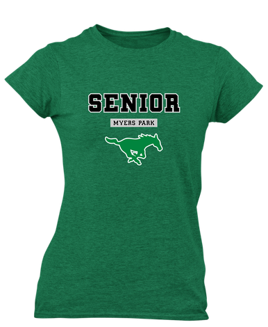 Myers Park Mustangs Senior #2 Women's Premium SS T-Shirt