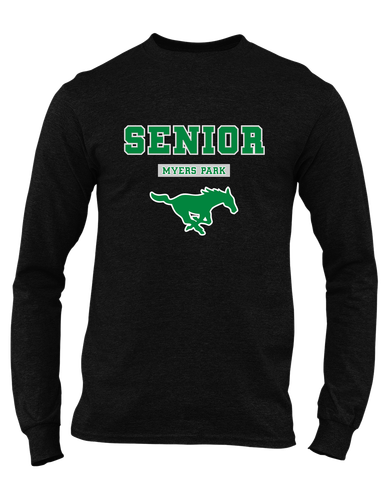 Myers Park Mustangs Senior #2 Men's LS T-Shirt