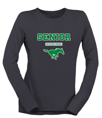 Myers Park Mustangs Senior #2 Women's Premium LS T-Shirt