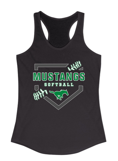 Myers Park Mustangs Softball #2 Women's Tank Top