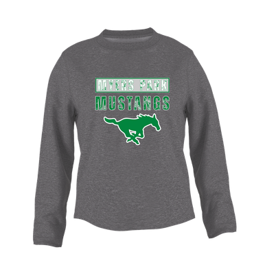 Myers Park Mustangs Mascot #9 Women's Sweatshirt