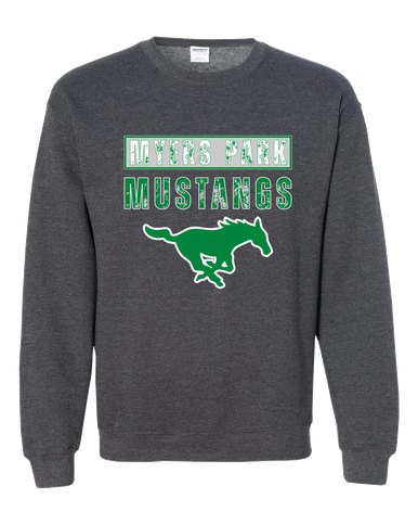 Myers Park Mustangs Mascot #9 Men's Sweatshirt