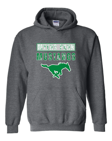 Myers Park Mustangs Mascot #9 Men's Hoodie
