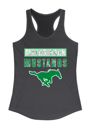 Myers Park Mustangs Mascot #9 Women's Tank Top