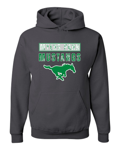 Myers Park Mustangs Mascot #9 Men's Premium Hoodie