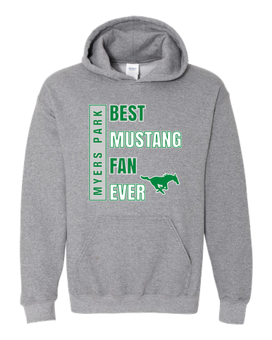 Myers Park Mustangs Best Mustang Fan Men's Hoodie