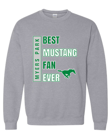 Myers Park Mustangs Best Mustang Fan Men's Sweatshirt