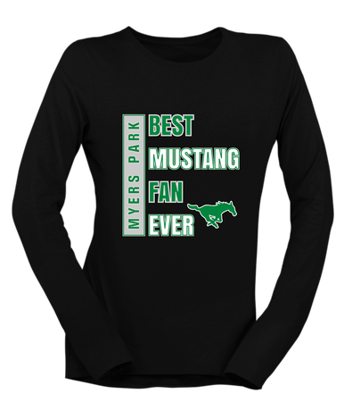 Myers Park Mustangs Best Mustang Fan Women's Premium LS T-Shirt
