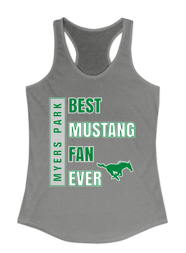 Myers Park Mustangs Best Mustang Fan Women's Tank Top