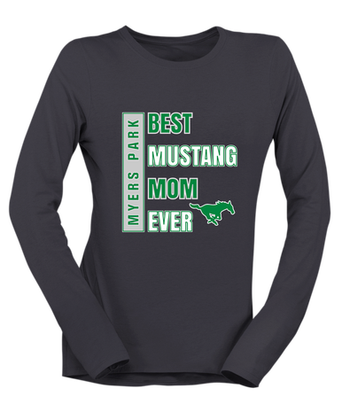 Myers Park Mustangs Best Mustang Mom Women's Premium LS T-Shirt