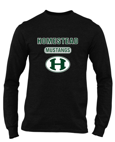 Homestead Mustangs Mascot #3 Men's LS T-Shirt
