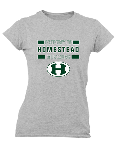 Homestead Mustangs Property Of Women's SS T-Shirt