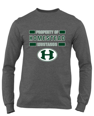 Homestead Mustangs Property Of Men's LS T-Shirt