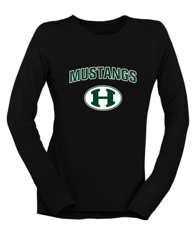 Homestead Mustangs Mascot #6 Women's LS T-Shirt