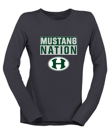 Homestead Mustangs Nation #1 Women's Premium LS T-Shirt