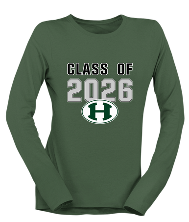 Homestead Mustangs Class of 2026 Women's Premium LS T-Shirt