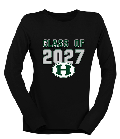 Homestead Mustangs Class of 2027 Women's Premium LS T-Shirt