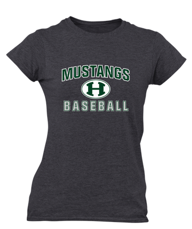 Homestead Mustangs Baseball #1 Women's SS T-Shirt