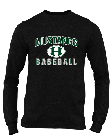 Homestead Mustangs Baseball #1 Men's LS T-Shirt