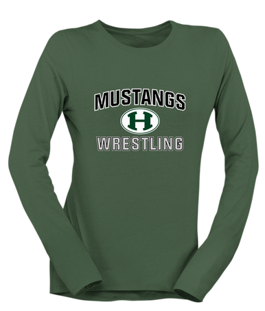 Homestead Mustangs Wrestling Women's Premium LS T-Shirt