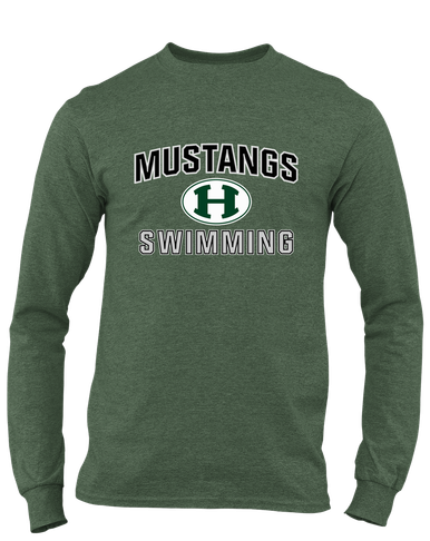 Homestead Mustangs Swimming Men's LS T-Shirt